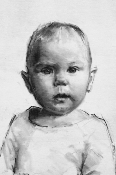 Charcoal of Ann