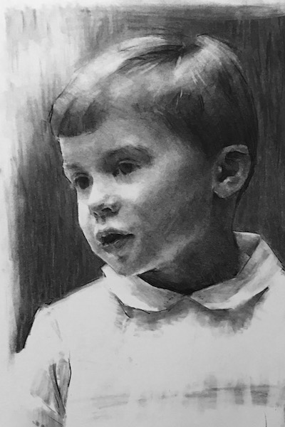 Charcoal of John