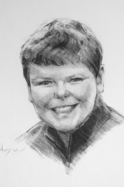 Charcoal of Josh