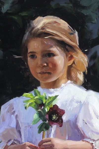 Girl With Lenten Rose